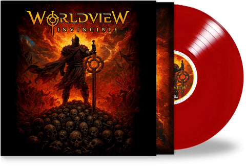 Worldview - Invincible (Vinyl, Crimson Fury Red) Progressive Power Metal w/Ray Parra, George Ochoa