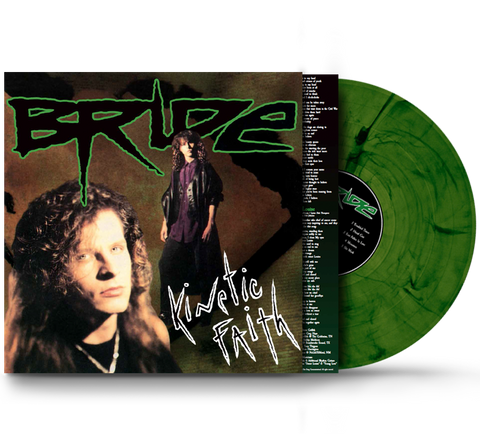 Bride - Kinetic Faith (Vinyl) CORNER BENT Remastered, Green Colored Swirl Vinyl, 2021 Girder Records