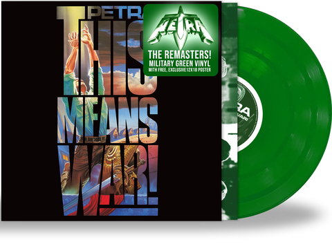 PETRA - THIS MEANS WAR (*New-Vinyl) MILITARY GREEN w/Poster, Girder Records, Limited Run